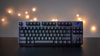 The Asus Rog Strix Scope RX TKL gaming keyboard