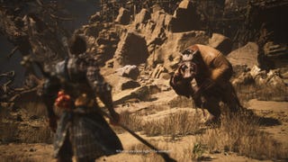 The player looks at a Boar prior to a fight in Black Myth Wukong