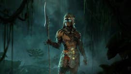 A Spiritborn warrior posing with a glaive in Diablo 4: Vessel of Hatred.