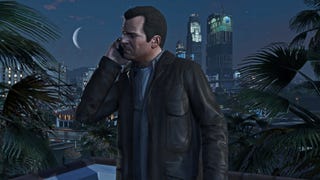 Michael De Santa on the phone in GTA 5.