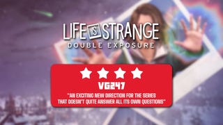 Life is Strange review header that reads: "An exciting new direction for the series that doesn't quite answer all its own questions". 4 stars.