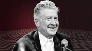 David Lynch smiling.